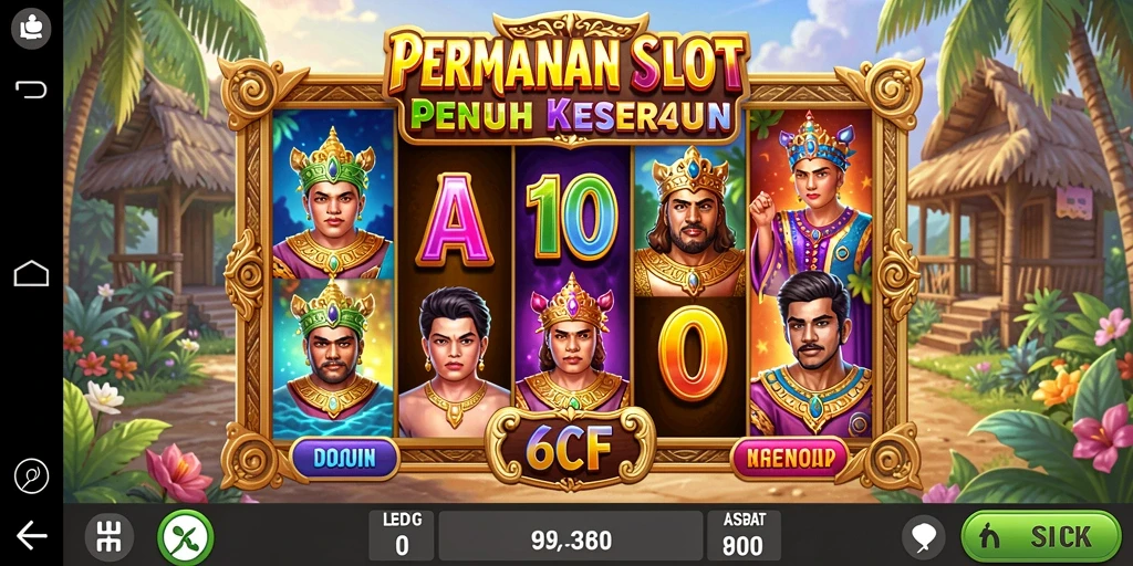 Tampilan gameplay Slot yang seru dan menampilkan kemenangan potensial.