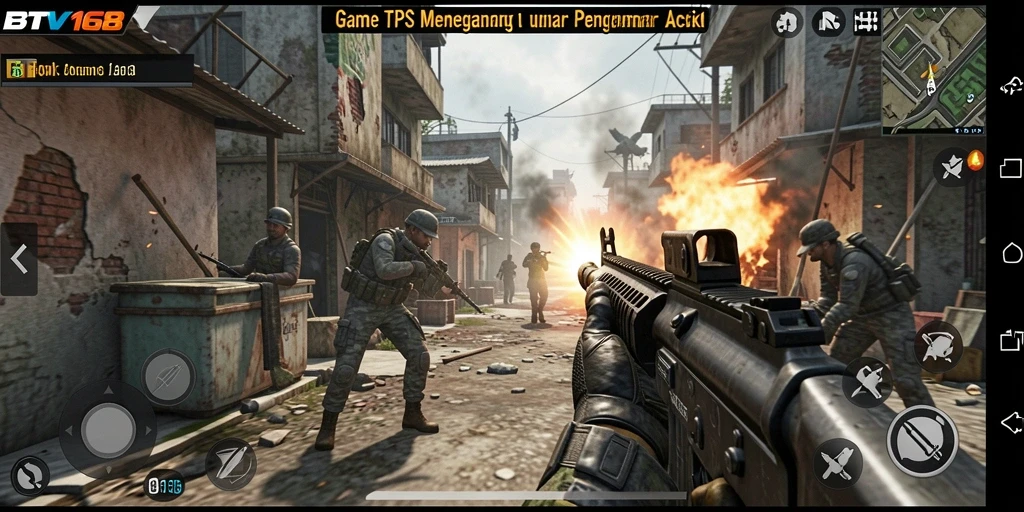 Tampilan menarik dari gameplay TPS BTV168 dengan aksi mendebarkan.