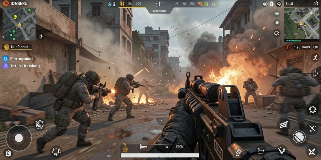 Tangkapan layar utama dari gameplay intens <strong>IDNSERU</strong> yang menampilkan pertempuran seru.