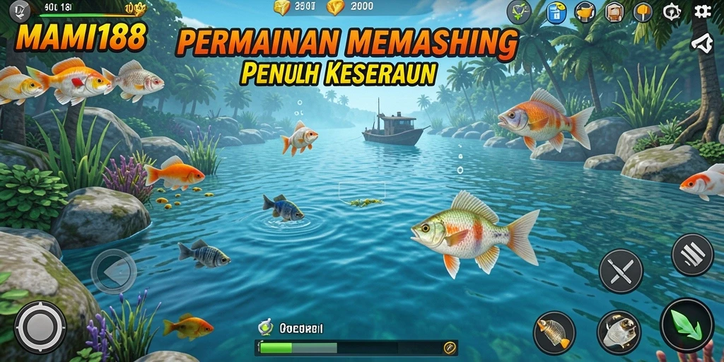 Tangkapan ikan yang memukau dalam MAMI188 dengan latar belakang yang menawan.