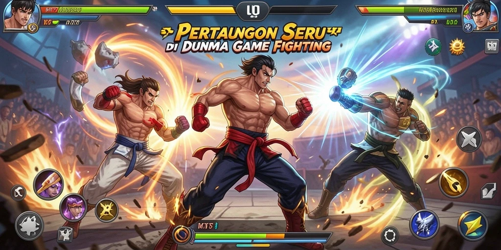 Tampilan utama game MT777 menunjukkan aksi pertarungan yang mendebarkan.