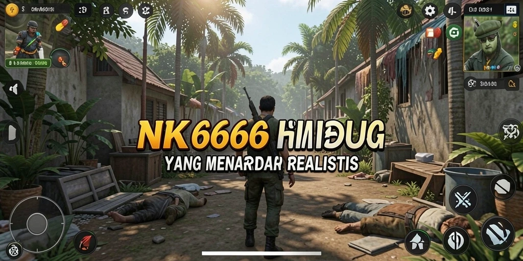 Tampilan gameplay NK666 yang menampilkan simulasi kehidupan nyata.