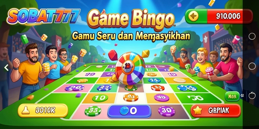 Tampilan menarik dari gameplay Bingo SOBAT777.