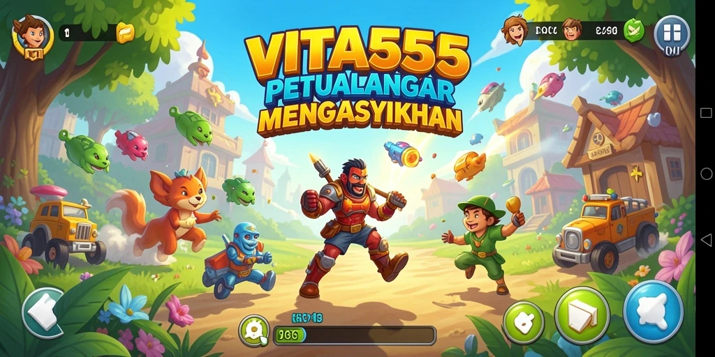 Screenshot gameplay VITA555 menampilkan aksi seru dalam permainan Arcade.