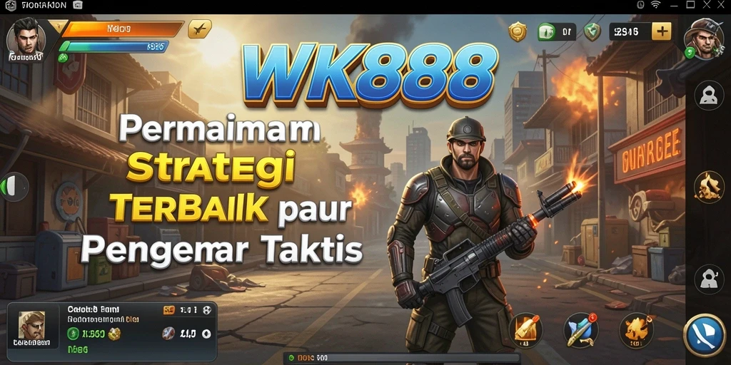 Gameplay WK888 menampilkan pertempuran taktis yang mendebarkan.